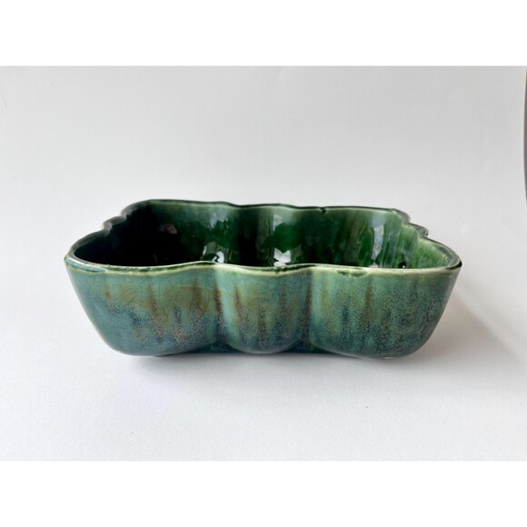 Green Mid-Century Vintage Planter | 1960s Emerald Pottery | Ungemach Pottery Co - Picture 1 of 8